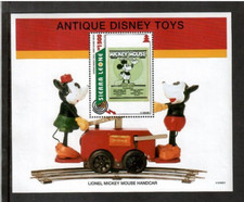 Sierra Leone 1995 - Disney - Toys - Souvenir Stamp Sheet - Scott #1842 - MNH
