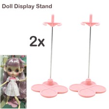 2PCS Doll Stand Display Holder for 11"-13" Doll Model Rack Support Pink