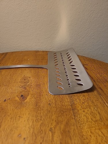 AMCO 876 18/8 Stainless Steel Slotted Spatula Turner Flipper 8.5 inches Japan - Picture 6 of 8