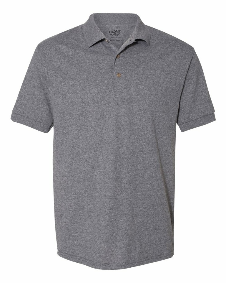Gildan DryBlend Jersey Sport Shirt - 50% Cotton 50% Polyester, Moisture-Wicking, 2XL Ash (Grey) - View #5