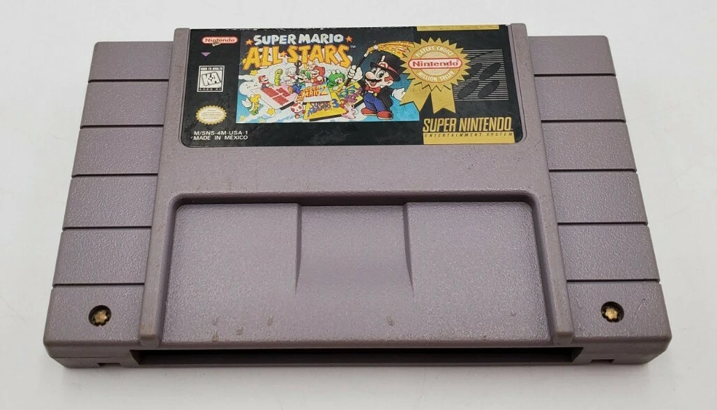 Super Mario All Stars SNES Nintendo Authentic Original Players Choice Game