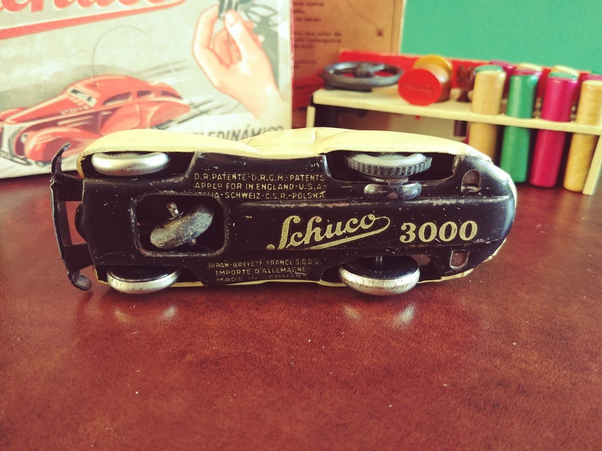 schuco Telesteering 3000 　3台まとめて 古いシュコー Schuco 3000 Telesteering Car Complete in Box Blue Car All