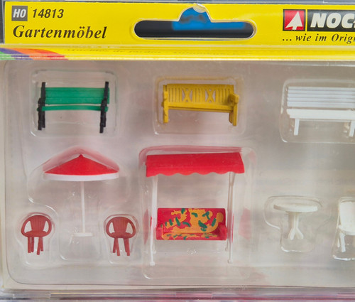 NOCH H0 14813 - Accesorios para muebles de jardín nuevos en EMBALAJE ORIGINAL/2610 | Zustand: Neu