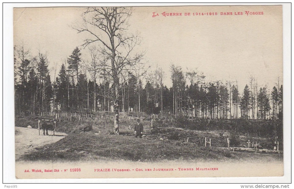 La Guerre de 1914-1915 dans les Vosges - 88 FRAIZE - Col desJournaux - Photo 1/1
