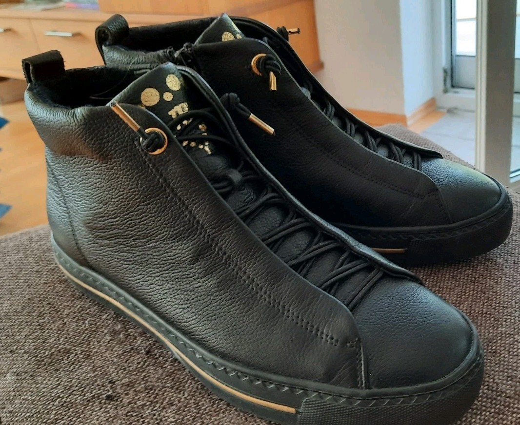 Paul Green Boots Gr 6/39 schwarz Glattleder 