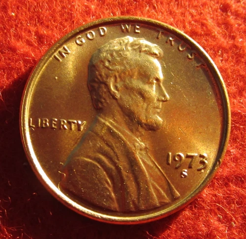 1973-S Lincoln Memorial Cent — photo from the most recent tracked eBay sale