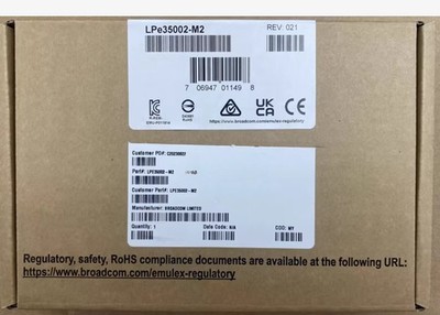 New Emulex LPE35002-M2 32Gb dual-port HBA Fibre channel card FC