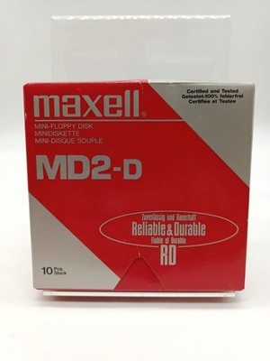 Maxell - MD2 - Minidiskette - 5.25 - 10 Stk - 2seitig - Unbenutzt