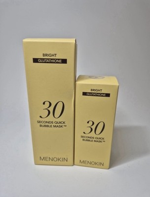 [] MENOKIN 30 Seconds Quick Bubble Mask set   Korean Glow Care, EXP 2028/10/02