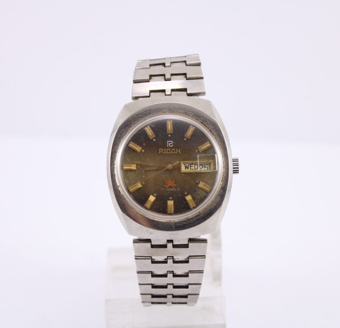 1976 Vintage Ricoh Automatic Watch 17 Jewels Modified Casio