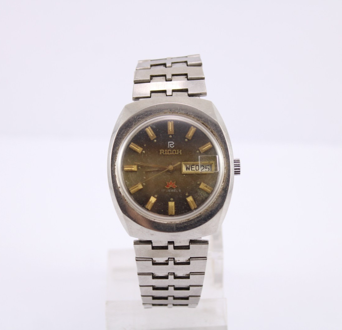 1976 Vintage Ricoh Automatic Watch 17 Jewels Modified Casio