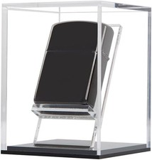 ZIGFRUIT Display Case for Zippo Lighter Stand Holder Clear Acrylic Box 