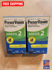 2 Pack  PreserVision AREDS 2 Eye Vitamins Mini Softgels 210 Count  Exp - 04/28