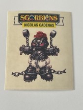 1990 Sgorbions Holidays Clear Leather Heather / Chained Shane Garbage Pail Kids