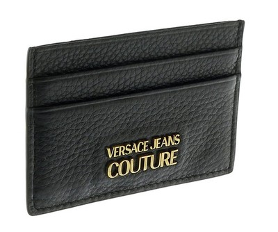 Versace Jeans Couture Black/Gold Small  Classic Flat Cardholder