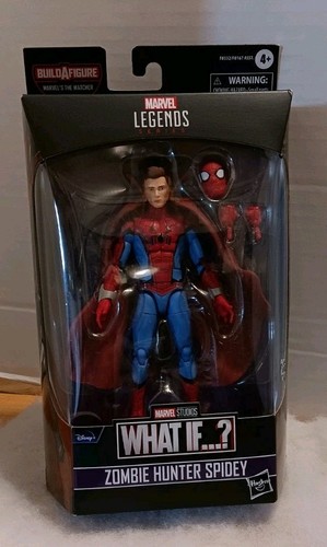 Marvel Legends Series Hasbro Zombie Hunter Spidey What If The Watcher BAF Figure - Picture 9 of 9