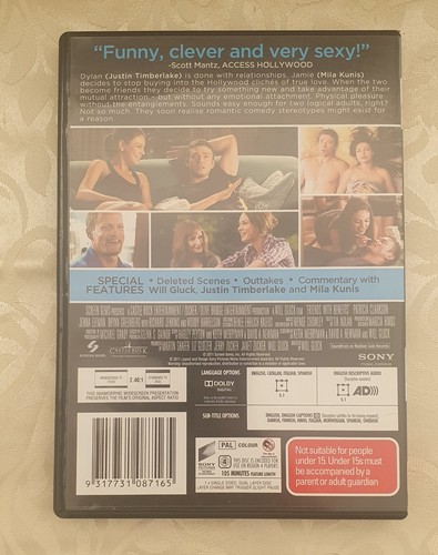 Friends With Benefits (DVD, 2011) - Picture 2 of 3