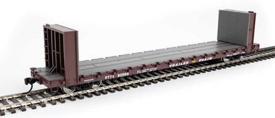 5874 Walthers HO 60' Pullman-Standard Bulkhead Flatcar (48' IL) Trailer Train