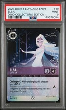 2023 DISNEY LORCANA EN P1-PROMO 19 ELSA - GLOVES OFF PSA 9