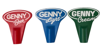NOS GENESEE BEER GENNY CREAM KEG MARK MARKER TAP KNOB HANDLE MARK ADVERTISING