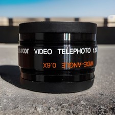 Bescor Video Telephoto Lens Japan Wide Angle 1.5x/ 0.6x Wide Angle
