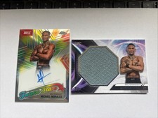 2025 Topps UFC Chrome Michael Morales Future Stars Auto Fight Mat Relic Combo