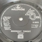 Paul McCartney Wings GOODNIGHT TONIGHT Parlophone SOLID R6023 UK 7" Rare Beatles