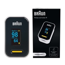 Braun Pulsoximeter 1 | Pr&auml;zises Blutsauerstoffmessger&auml;t Einfach f&uuml;r zu Hause