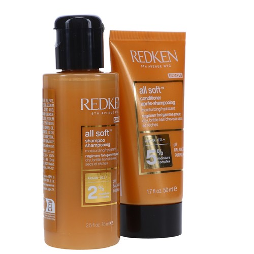 Redken All Soft Shampoo 2.53 oz & All Soft Conditioner 1.7 oz Combo Pack - Picture 6 of 8