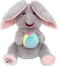 Elephant Stuffed Animals, Interactive Peekaboo Toy with Music & Flapping Ears UK