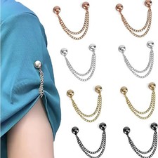 4PCS Magnetic Clothing Clips - Pinless Brooch Clips for Women’s Clothes