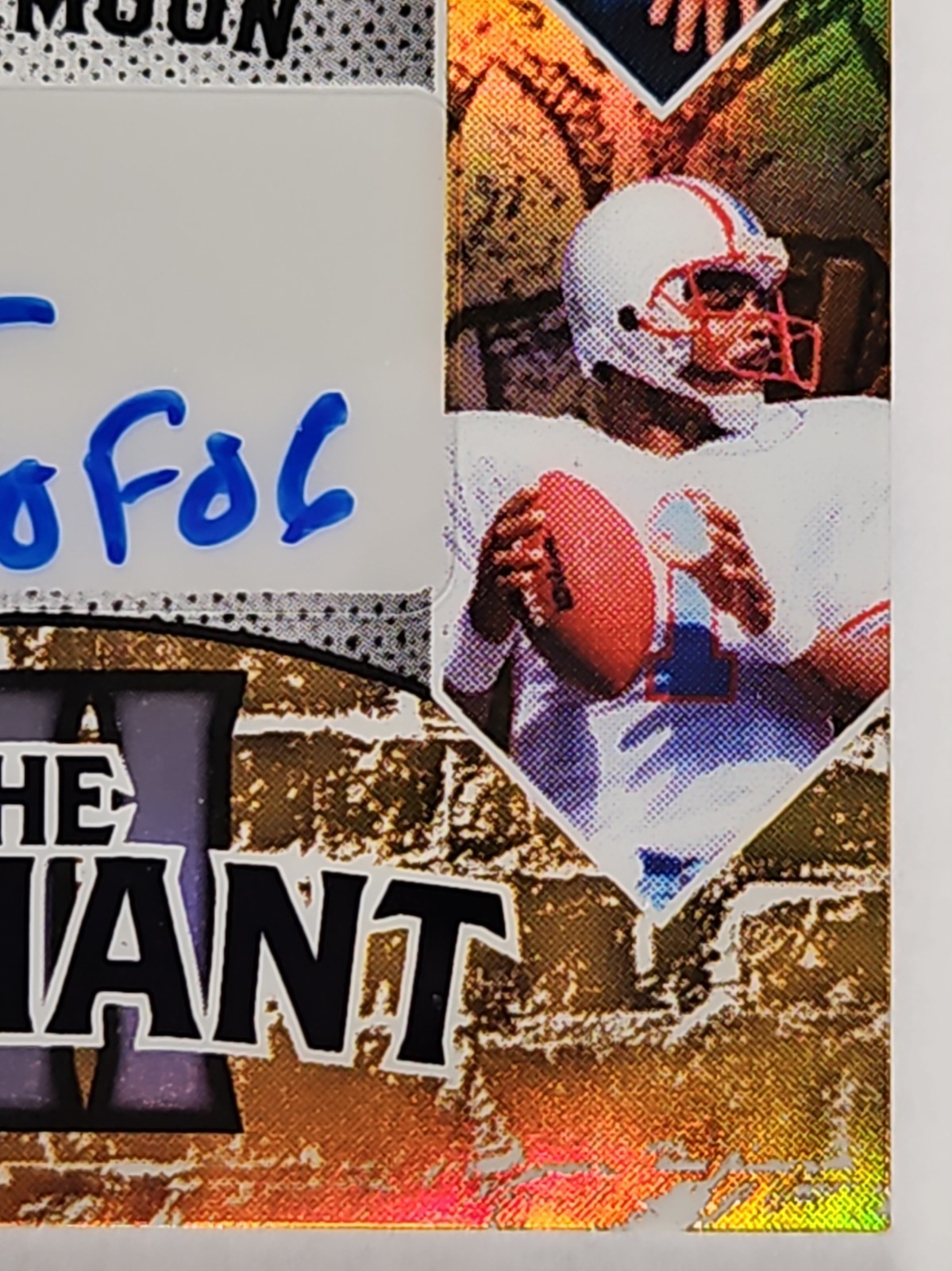 2025 LEAF GOLD TRIPLE AUTO 1/1 JOE MONTANA 49ERS JIM KELLY BILLS WARREN MOON 💪 view 5