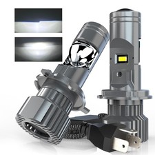 H4 H19 HS1 9003 HB2 LED Bulbs Hi/Lo Beam with Small Projector Lens Fog Lamps ...