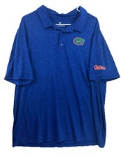 NWOT Fanatics Florida Gators Men  s XL S/S Dry Fit Blue Coaches Polo