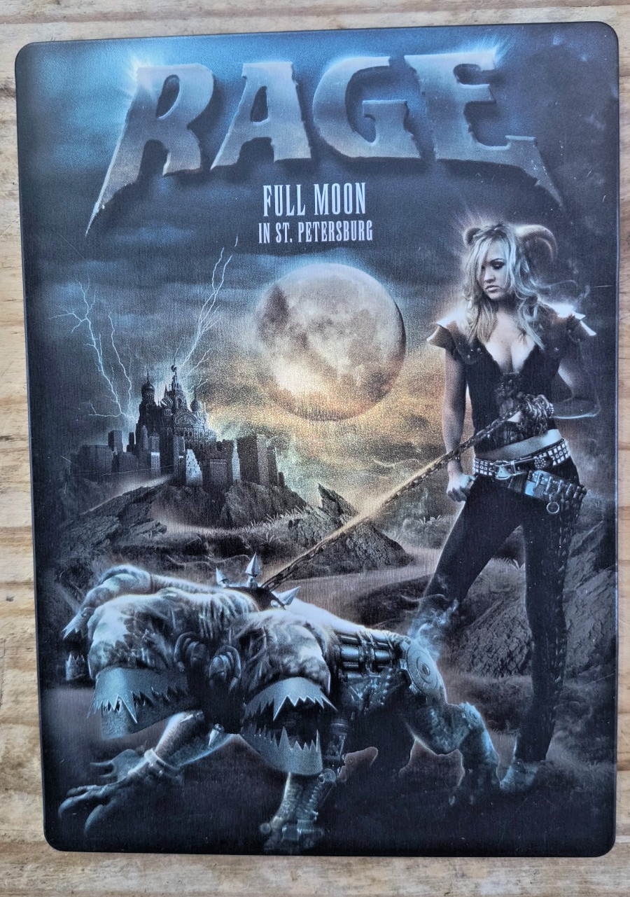 RAGE - FULL MOON IN ST. PETERSBURG STEELBOOK GERMANY 2007 2 x DVD + CD