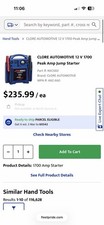 Clore Automotive Jump-n-carry Jnc660 Blue 1700 Peak Amp 12v Jump Starter