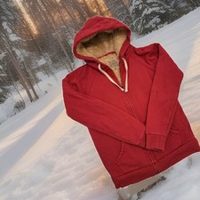 Jack Wills deep Pink Sherpa Hoodie UK 10. Thick Chunky Borg Teddy Lined Full Zip