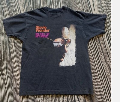 Stevie Wonder Music of My Mind Unisex Black T-shirt Size S-5XL | eBay