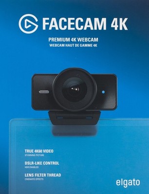 Elgato Facecam 4K Webcam 4K60 HDR USB-C Streaming Kamera PC Mac USB-C MK.2