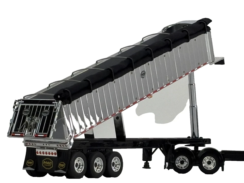 1/64 DCP PETERBILT 389 W/ 48" FLAT TOP SLEEPER & MAC COAL DUMP TRAILER - Image 3 of 4