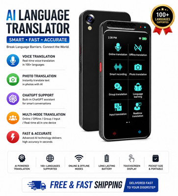 AUSHA AI Voice Translator Device Z6 138 Languages Offline PhotoTranslate 4G WiFi