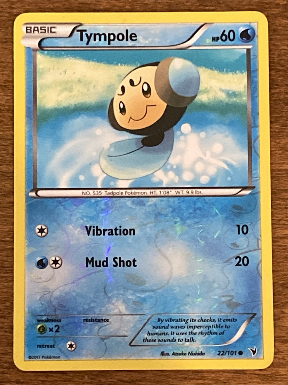 Tympole - B&W Noble Victories - 22/101 - Reverse Holo - Pokémon TCG Card