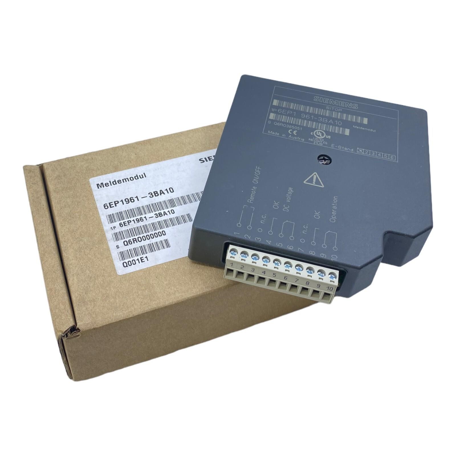 Siemens 6EP1961-3BA10 SITOP Modulaire Module D'Alerte