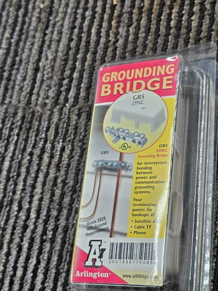 (QTY 10) Arlington GB5 Grounding Bridge Intersystem Zinc Four Termination Points - Image 2 of 4