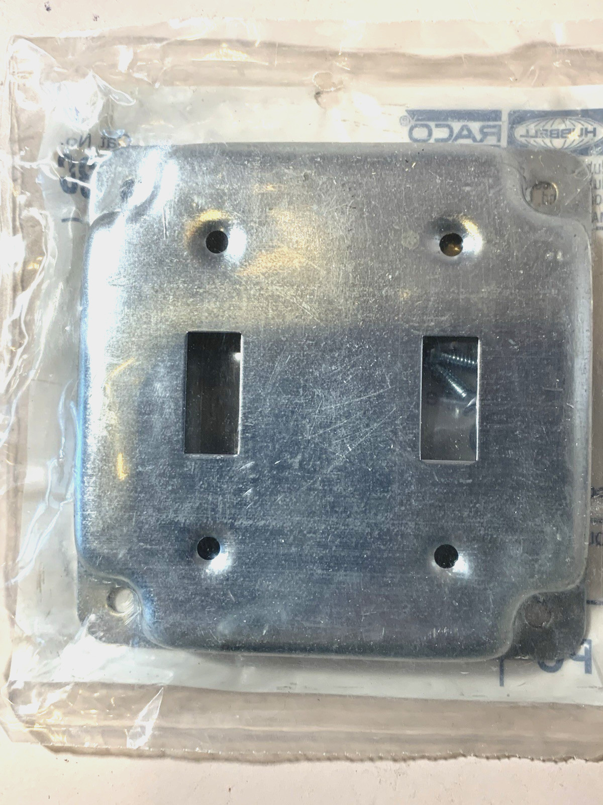 Hubbell Raco 803C 4" Square Double Toggle Box Cover $ 11.00 + FREE SHIPPING