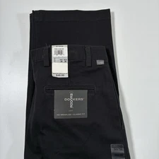 NEW Dockers Pants 34x34 Recode Black Straight Comfort Pleated Vintage