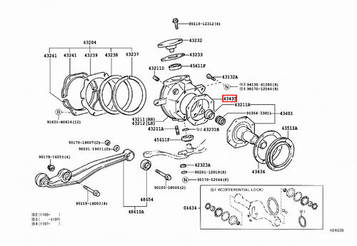 Genuine LandCruiser 105 80 Series HZJ FZJ HDJ FJ Front Swivel Hub Housing Gasket - Picture 8 of 12