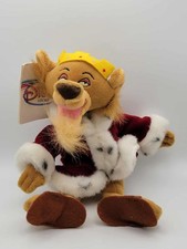 Vintage Disney Store Prince John Mini Bean Bag Plush 9" Robin Hood NWT