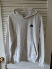 Adidas Vintage Hooded Men's Sweatshirt White with Black Logo