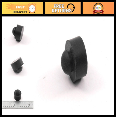 Rubber Push-In Bumper - Tight-Grip Stem for 1/4'' Holes, 1/2'' Diameter, 1/4'' Heig